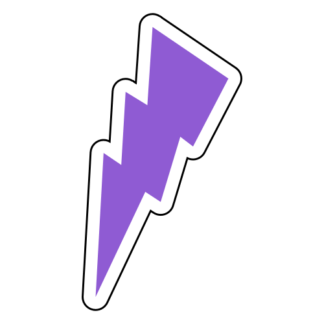 Thunder Sticker (Lavender)